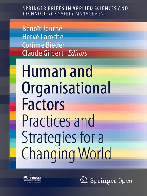 Title details for Human and Organisational Factors by Benoît Journé - Available